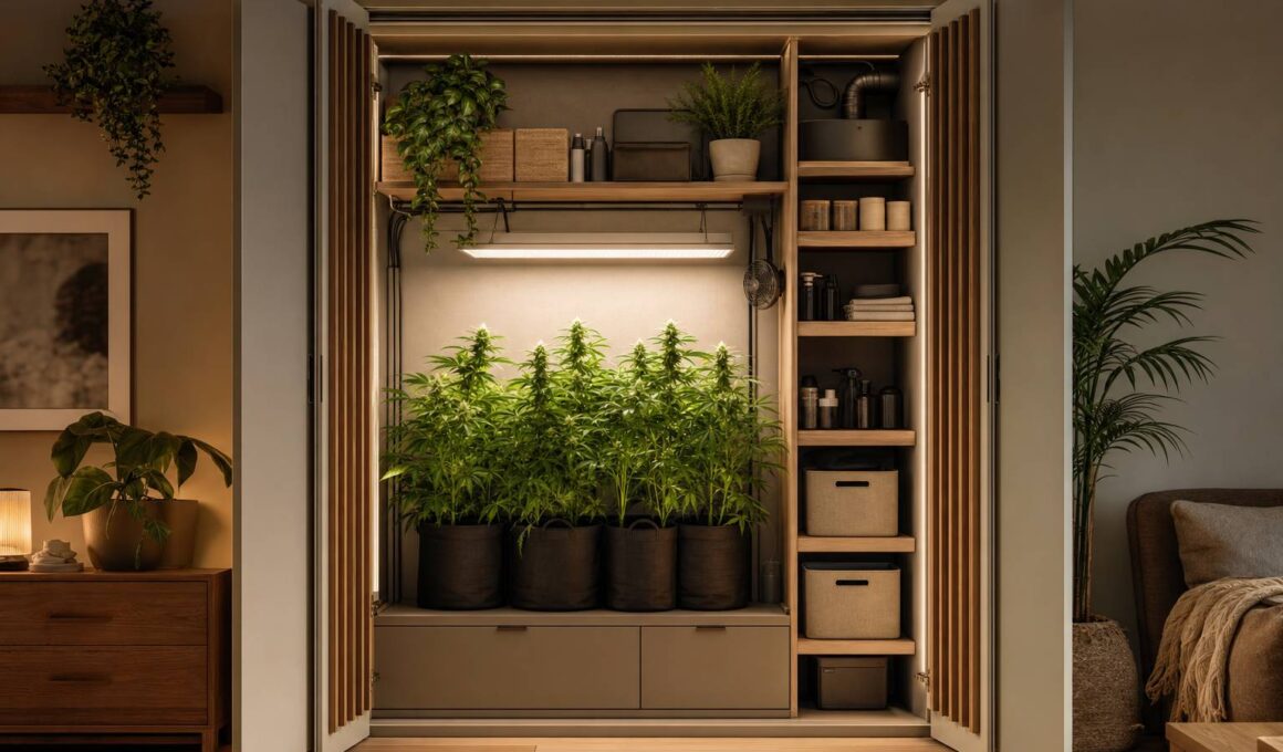Cómo ocultar cables, luces y accesorios de un cultivo interior en casa