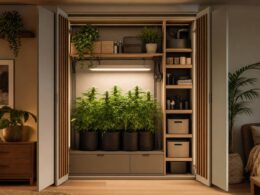 Cómo ocultar cables, luces y accesorios de un cultivo interior en casa